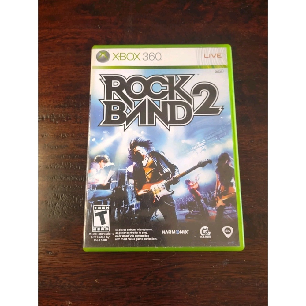 Rock Band 2 (Microsoft Xbox 360 2008) Complete ain Box (CIB)